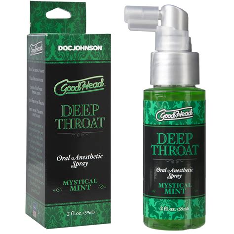 numbing spray for deep throat|Doc Johnson GoodHead .